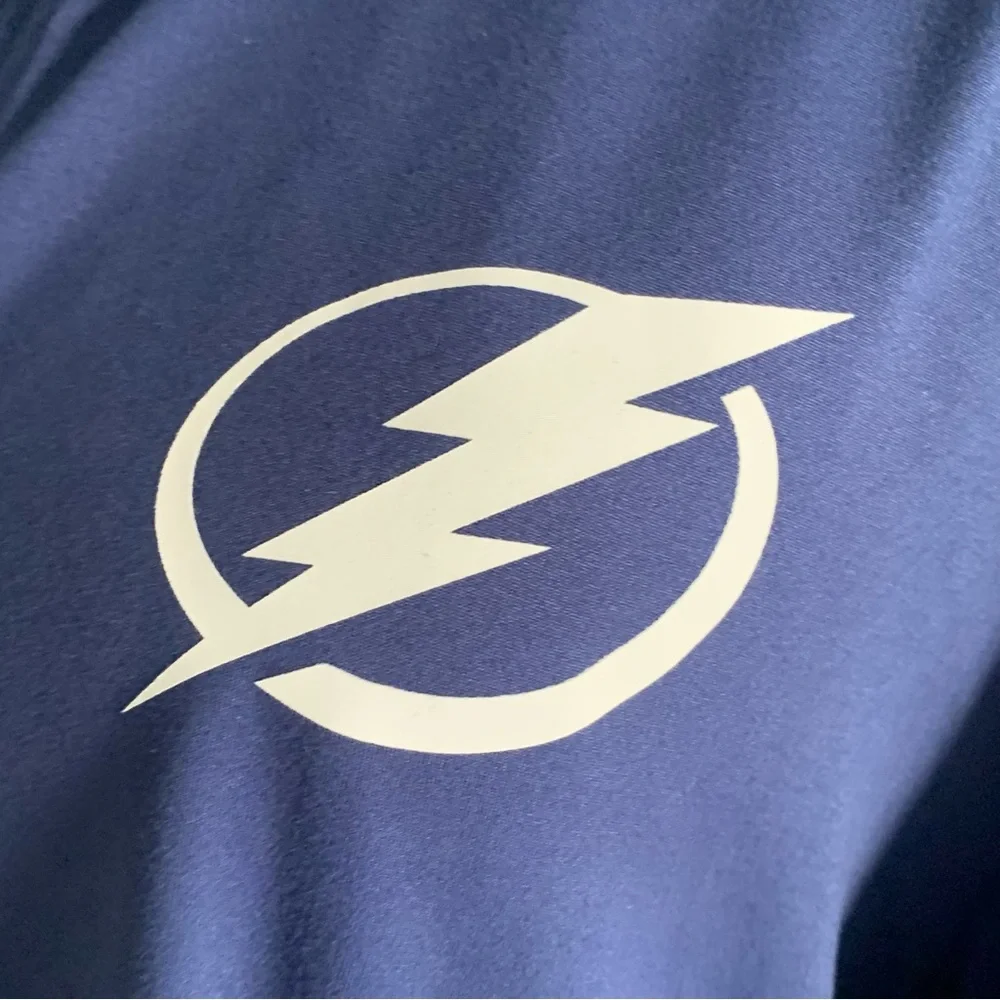 Fanatics NHL Tampa Bay Lightning Hockey Blue Long Sleeve Quarter Zip Top